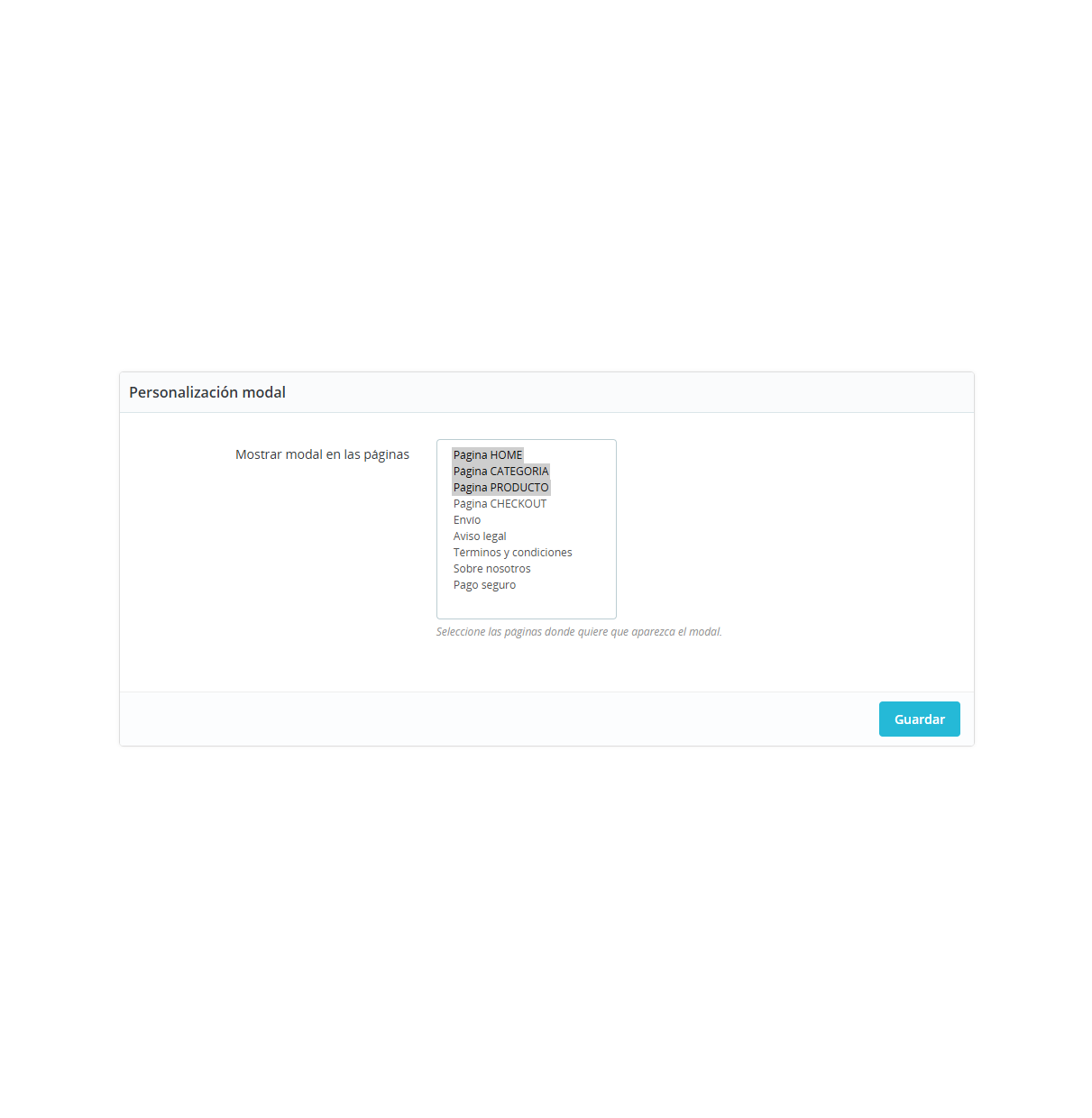 Prestashop Addon - Promotional Modal