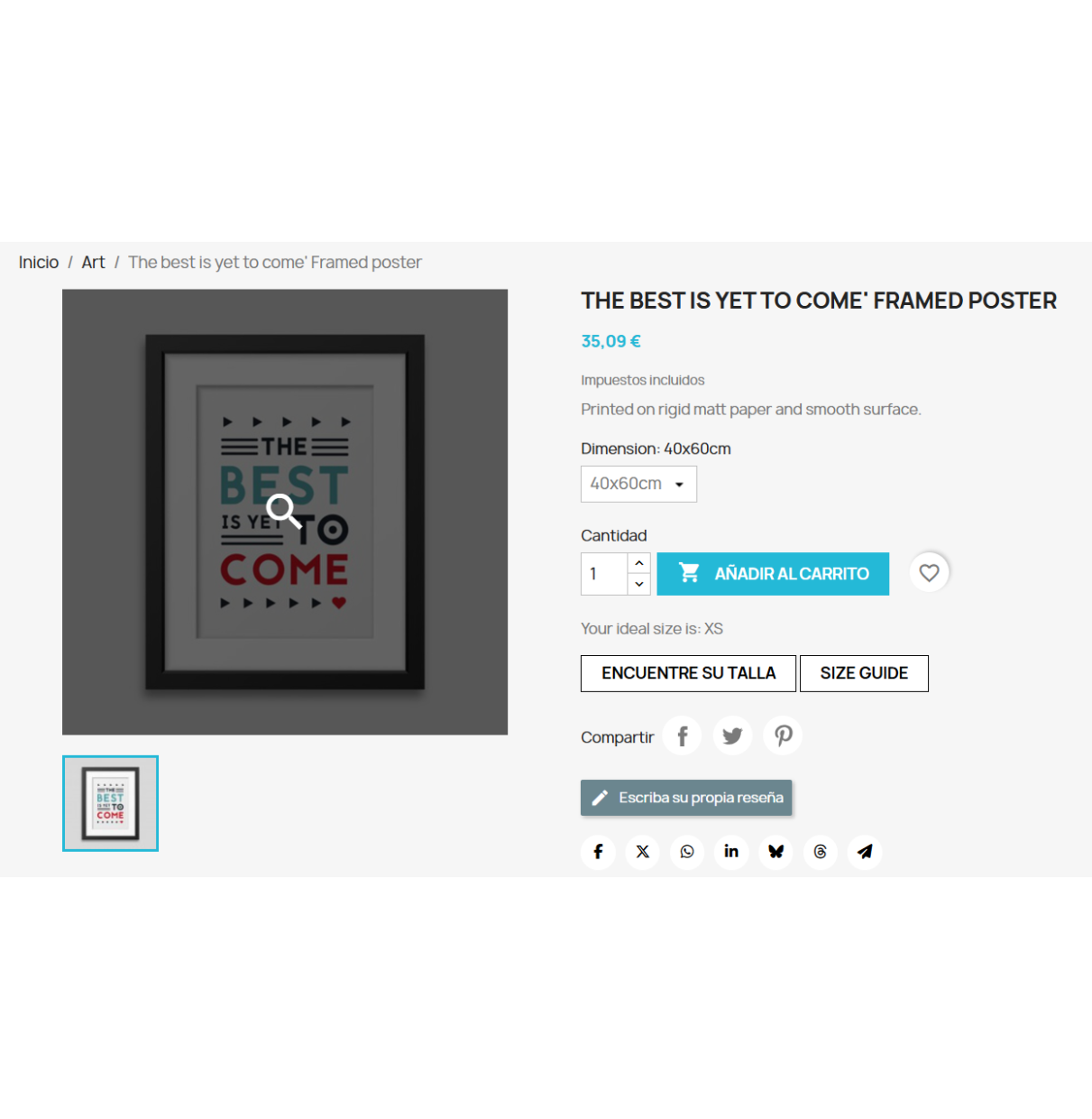 Addon - Your ideal size