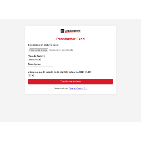 FILECONVERTER -  Reformateador de ficheros de orígenes no compatibles
