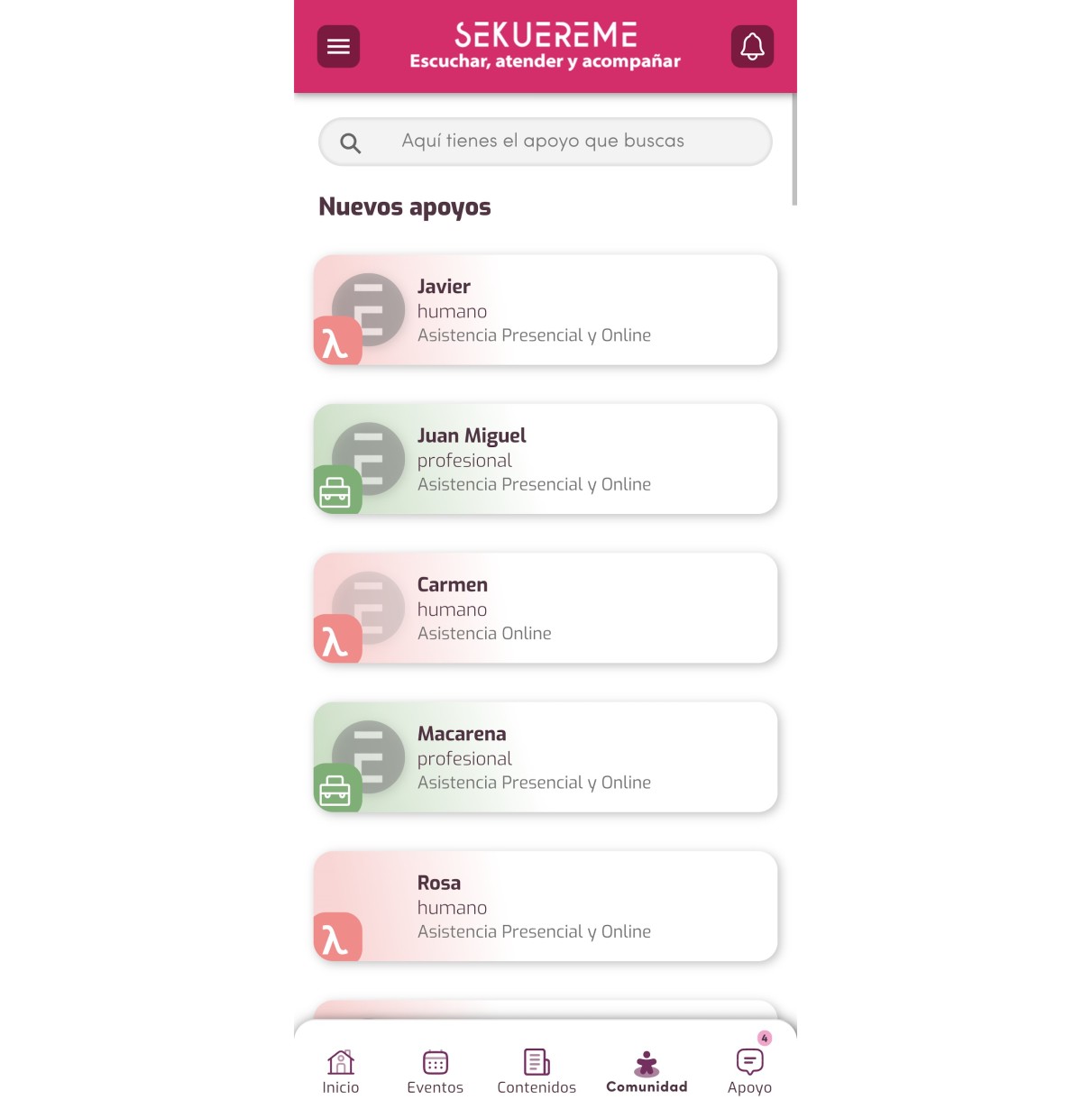 APP - Comunidades y movimientos religiosos