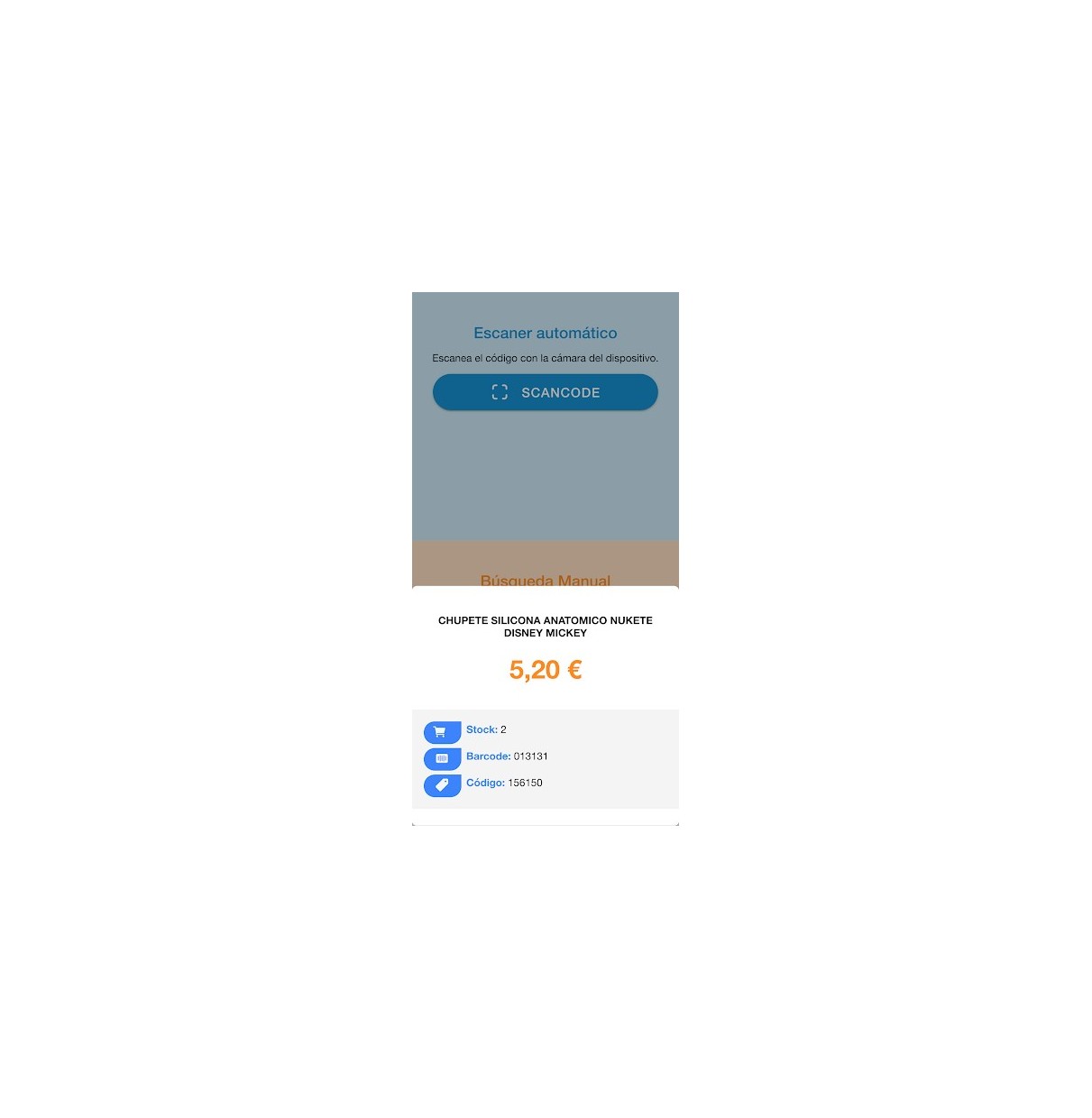 APP - Lectura de códigos de barra (Te lo miro)