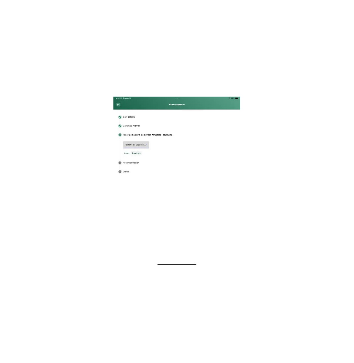 APP -  Recomendaciones médicas (Gen HUSC)