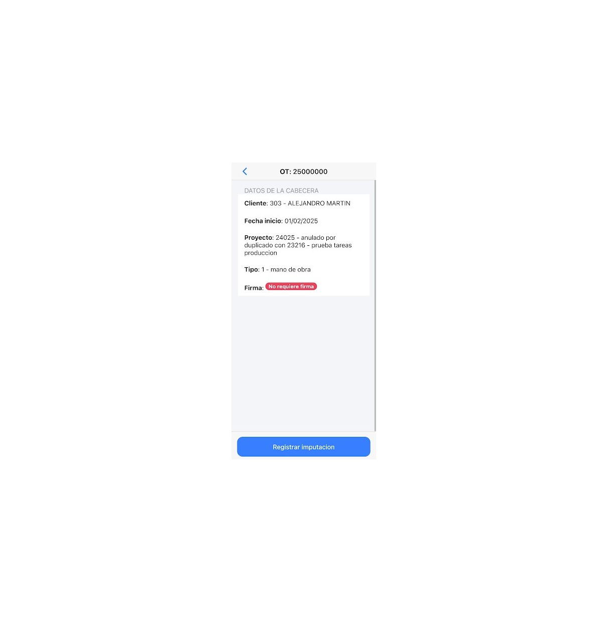 APP - Gestión de órdenes de trabajo