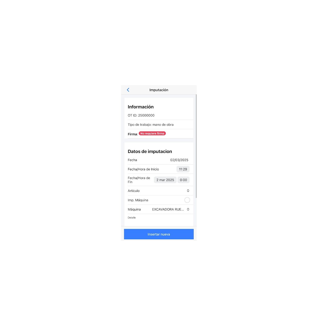 APP - Gestión de órdenes de trabajo