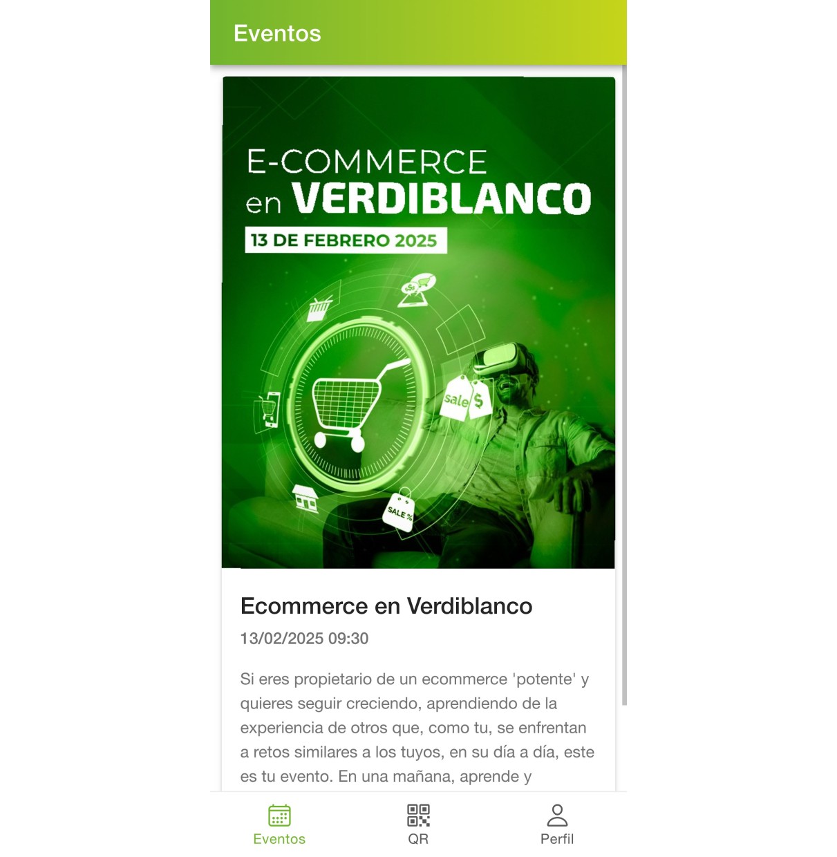 APP - Gestión y acceso a eventos (Clearis Eventos)
