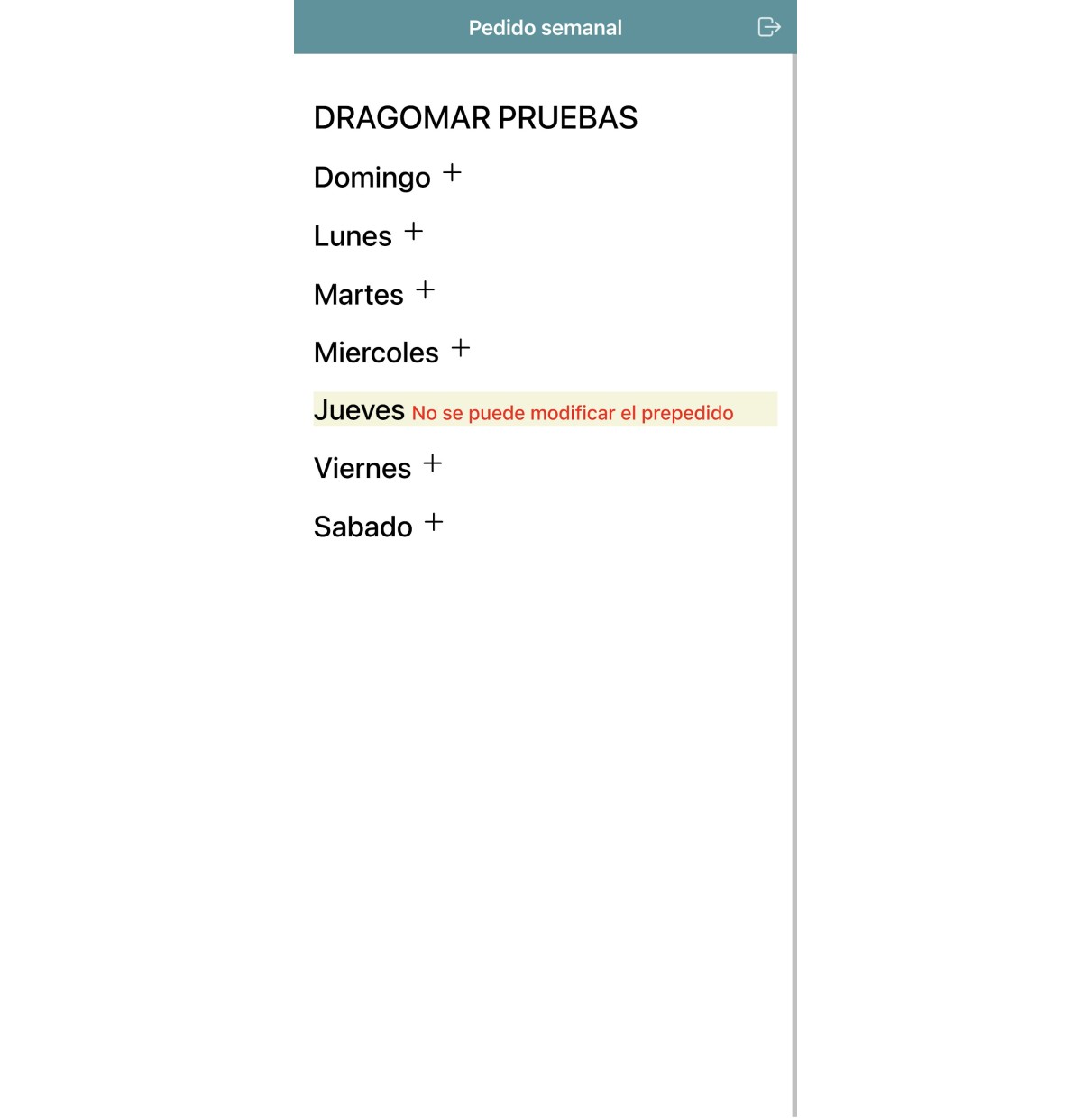APP - Gestión de pedidos recurrentes