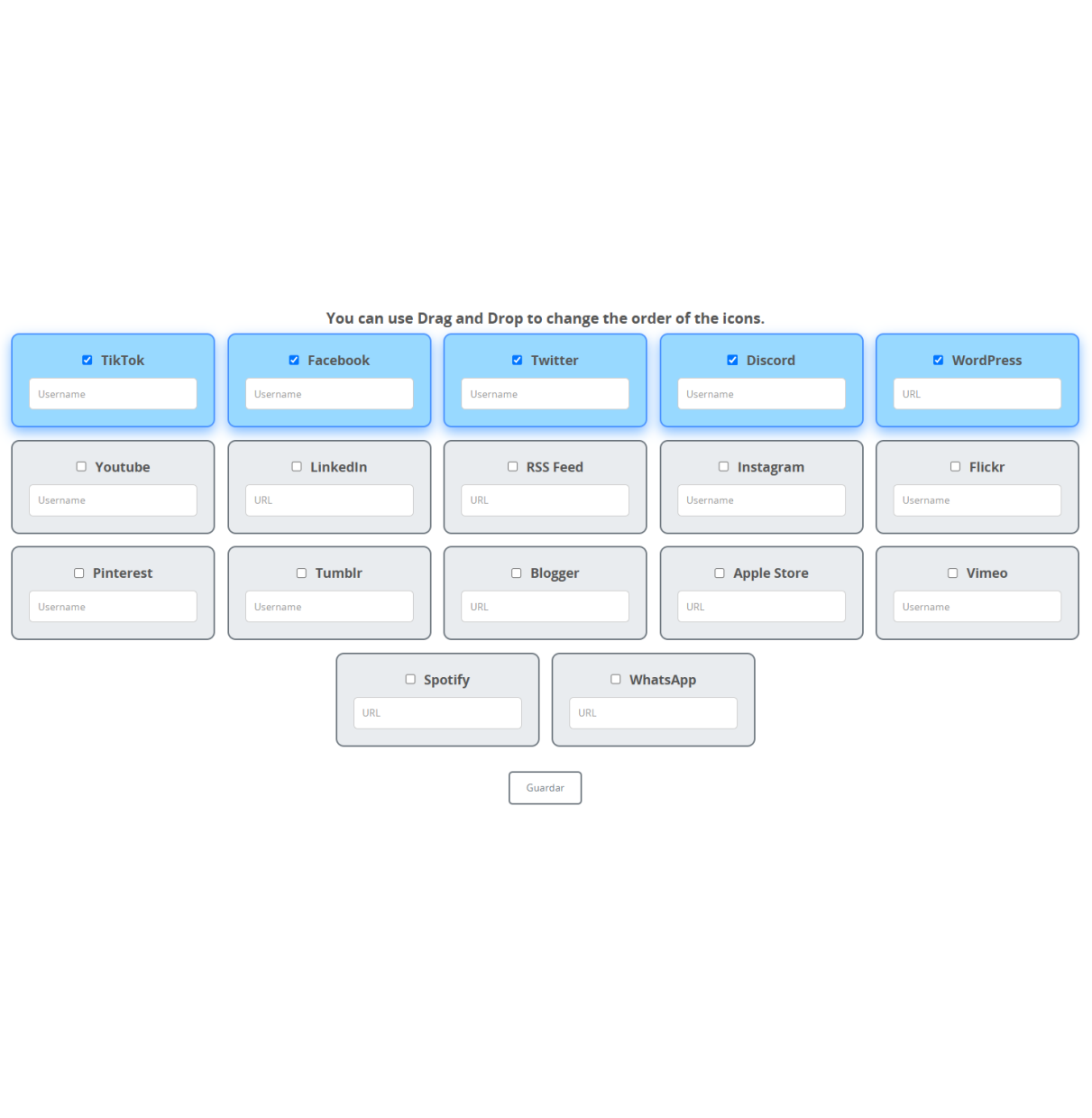 Prestashop Addon - Custom Social Media Links