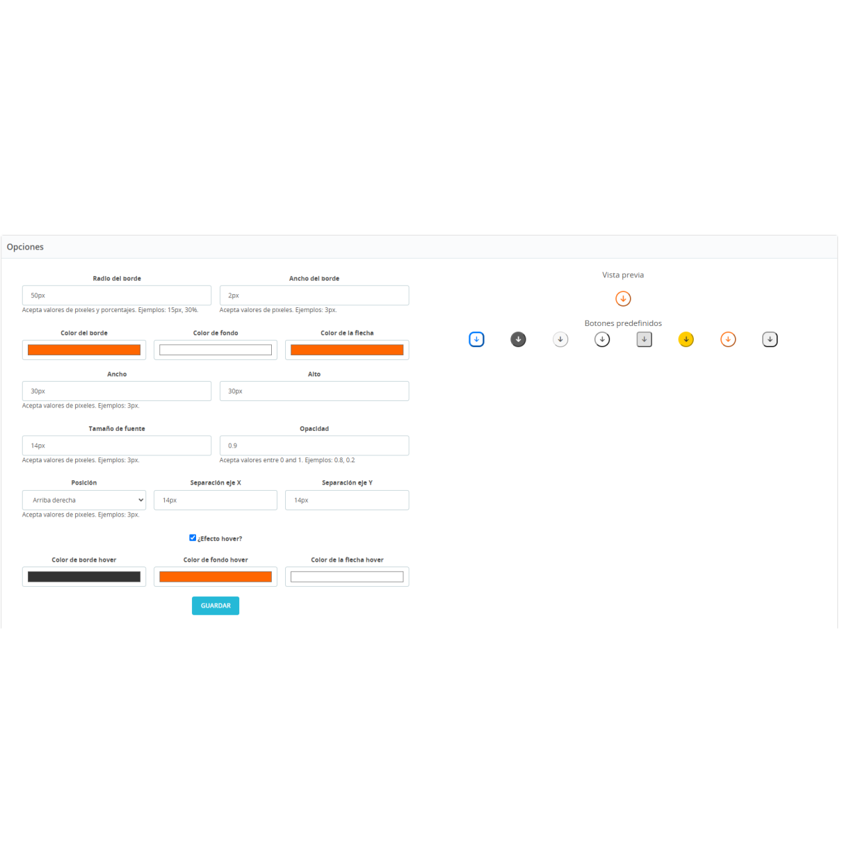 Prestashop Addon - Scroll down